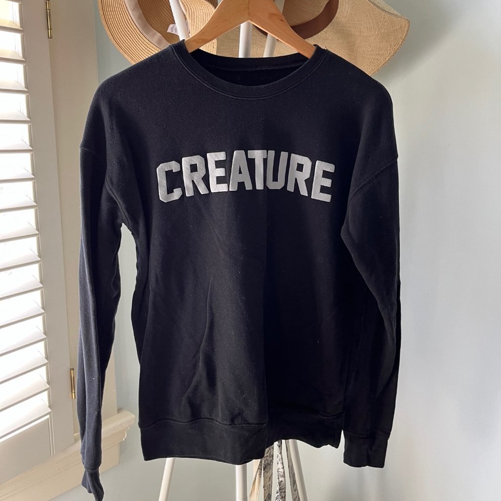 Creature Comforts Brewery Black Sweatshirt, size S